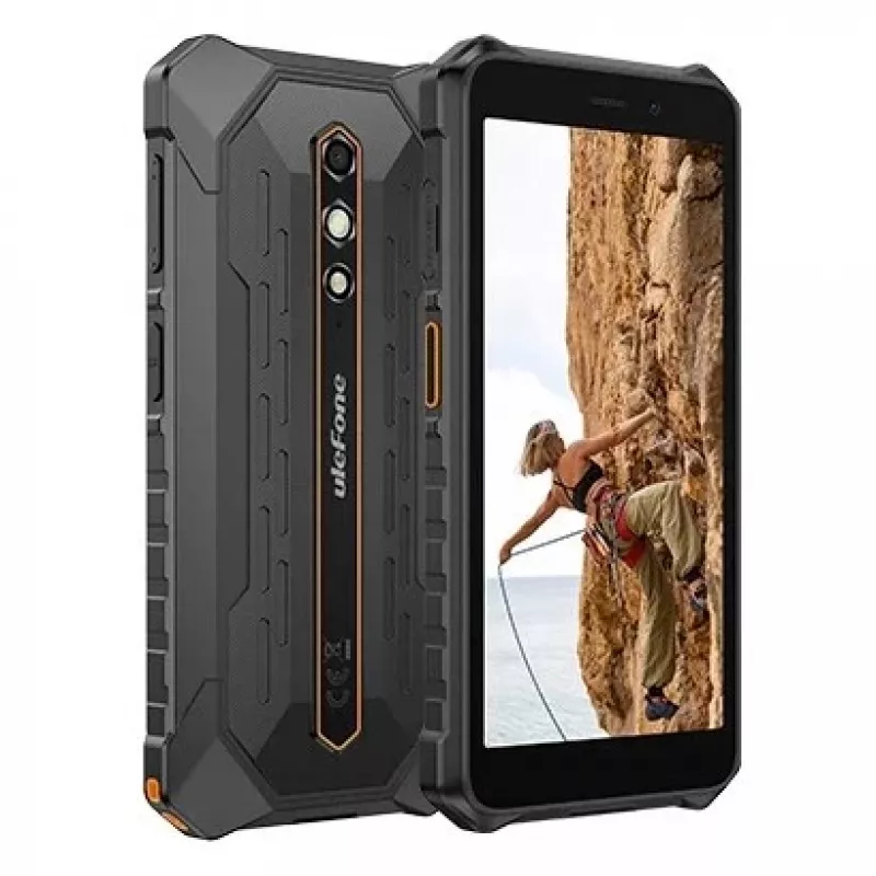 Älypuhelin UleFone RugKing 2 Pro — järeä puhelin, 4 GB RAM, 128 GB tallennustila, oranssi