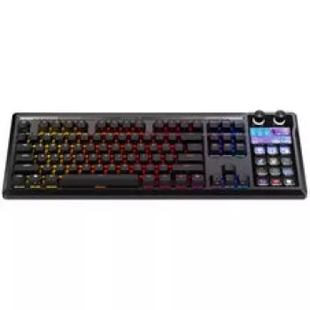 Corsair Galleon 100 SD pelinäppäimistö, täysikokoinen, sisäänrakennettu Stream Deck, Hot-Swap, DE - musta