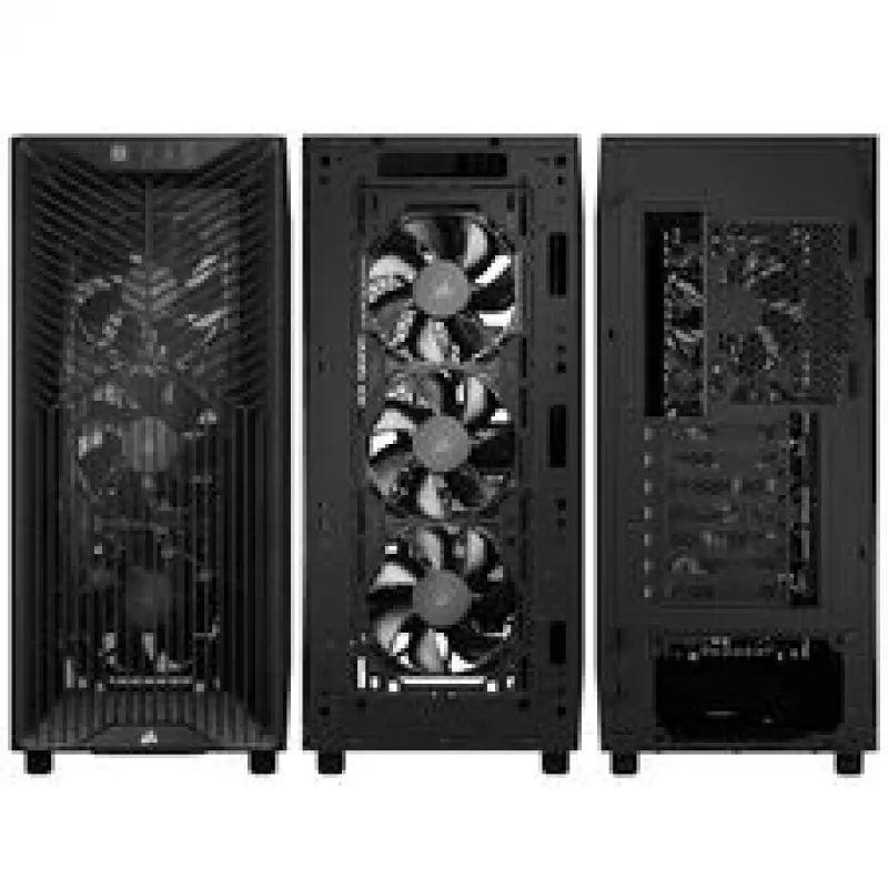 Corsair 3200D RS PC-kotelo, Midi-Tower, ATX, Tempered Glass - harmaa