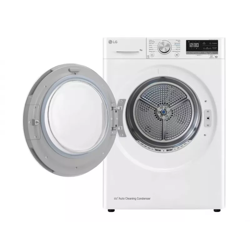 LG RH90V9AV4N, lämpöpumppu, 9 kg, syvyys 66 cm - kuivausrumpu
