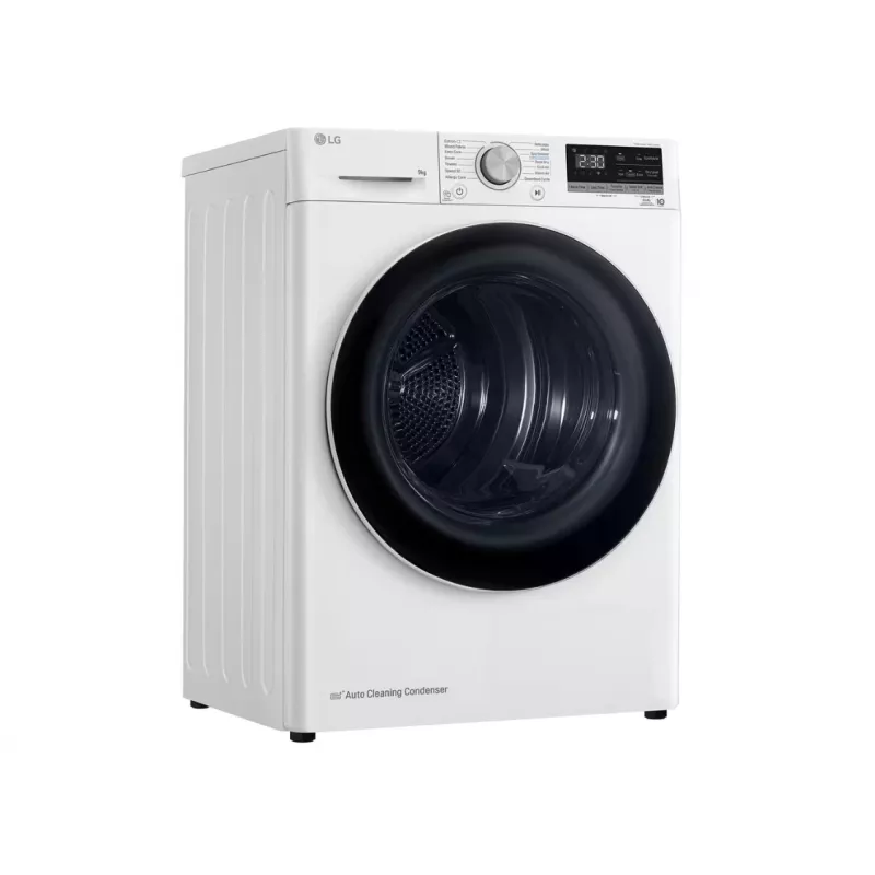 LG RH90V9AV4N, lämpöpumppu, 9 kg, syvyys 66 cm - kuivausrumpu