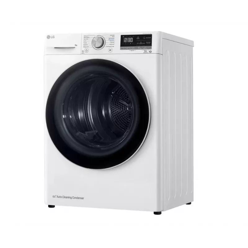 LG RH90V9AV4N, lämpöpumppu, 9 kg, syvyys 66 cm - kuivausrumpu
