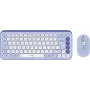 Logitech POP Icon Combo - näppäimistö- ja hiirisarja - langaton - Bluetooth LE - QWERTZ - Sveitsi - lila, off-white (920-013277)
