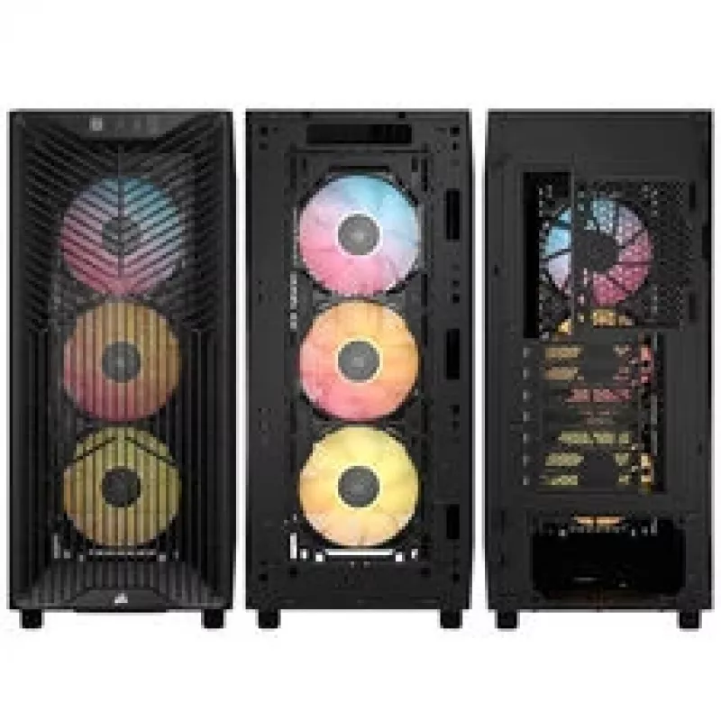 Corsair 3200D RS ARGB PC-kotelo, Midi-Tower, ATX, karkaistu lasi - harmaa