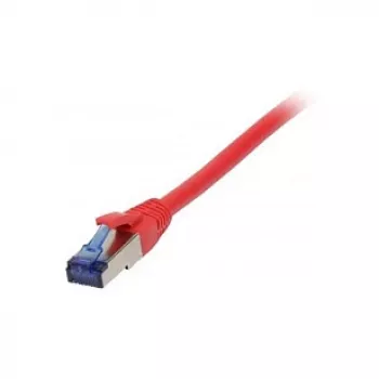 Synergy21 RJ45-verkkokaapeli, CAT6A 500 MHz, 1,0 m, punainen, S-STP(S/FTP), TPE/LSZH (Superflex), AWG26,
