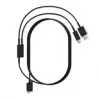 Pimax Crystal Light/Super 2-in-1 DisplayPort- ja USB-kaapeli, musta, 5 m