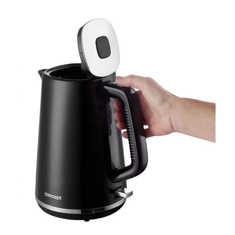 Sähköinen muovinen vedenkeitin RK2375 1,7 l musta