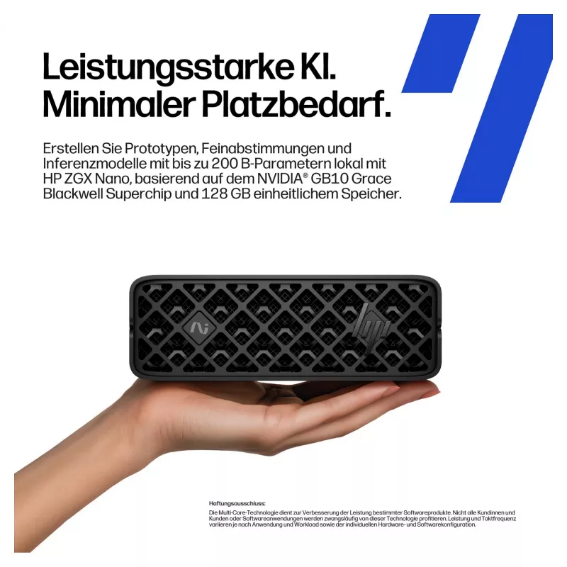 HP ZGX NANO G1n AI Mini GB10 Nvidia Blackwell, 128 GB RAM, 2 TB SSD, DGX WLAN