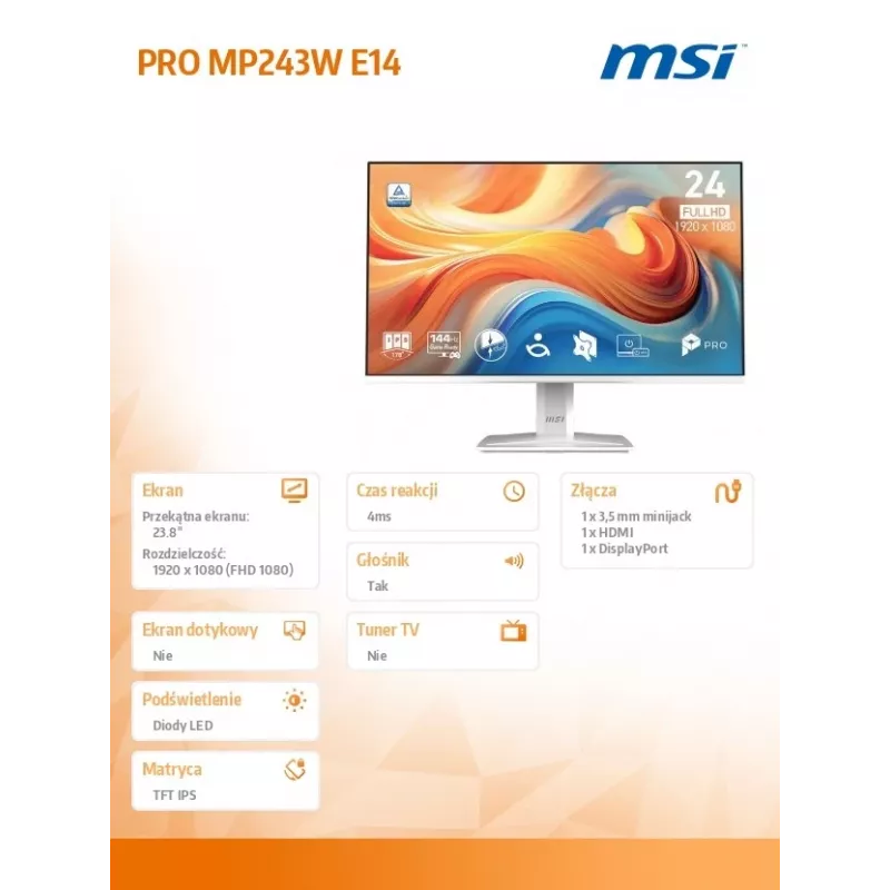 Monitor PRO MP243W E14 23,8