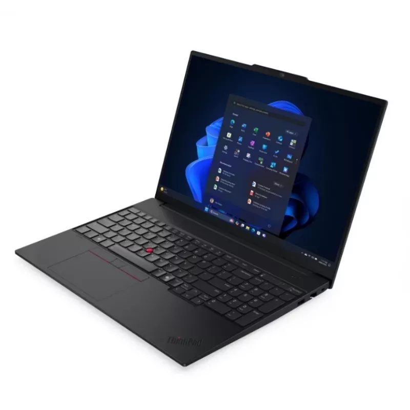 Lenovo ThinkPad E16 Gen 3 kannettava, Intel Core Ultra 7 256V, 16GB RAM, 512GB SSD, 16 inch WUXGA, Windows 11 Pro, musta
