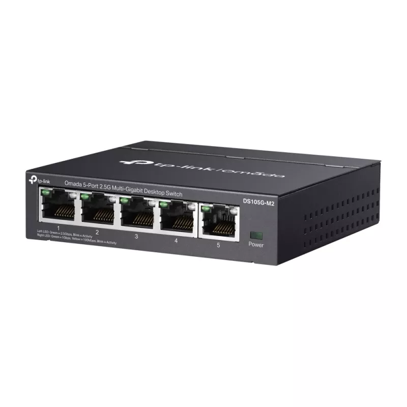 TP-Link Omada DS105G-M2 verkkokytkin hallitsematon 2.5G Ethernet (100/1000/2500) musta