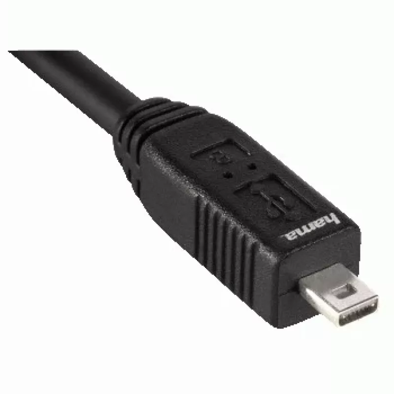 Hama USB 2.0 -kaapeli, 1,8 m USB-kaapeli USB A musta