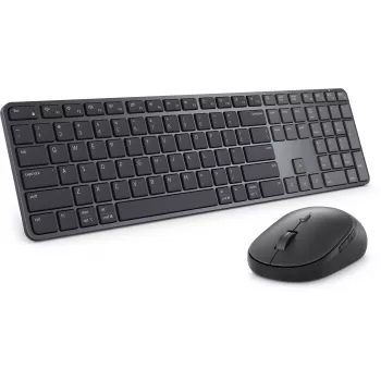 DELL Pro 7 ohut KM726 näppäimistö hiiri sisältyy koti-/toimistokäyttöön RF langaton + Bluetooth QWERTZ saksa musta