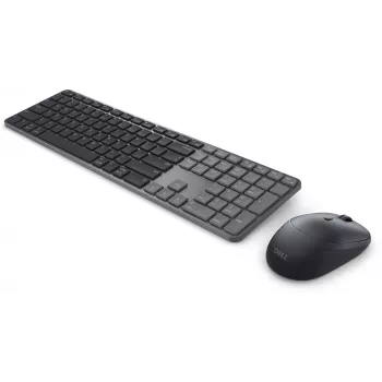 DELL Pro 7 ohut KM726 näppäimistö hiiri sisältyy koti-/toimistokäyttöön RF langaton + Bluetooth QWERTZ saksa musta