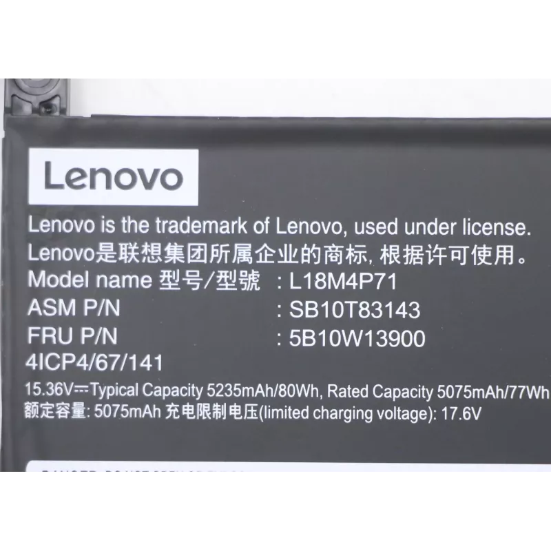 Lenovo 5B10W13900 kannettavan tietokoneen varaosa akku