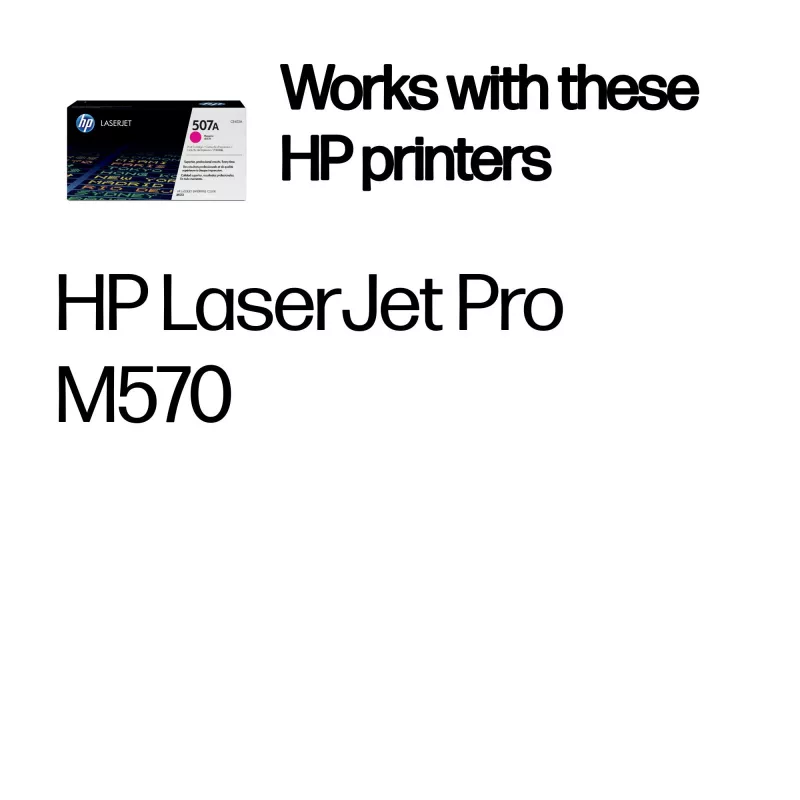 HP 507A magenta alkuperäinen LaserJet-värikasetti