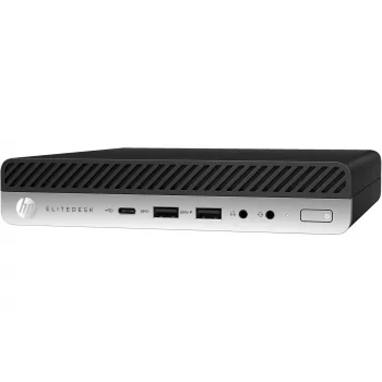 T1A HP EliteDesk 800 G5 kunnostettu Intel® Core™ i5 i5-9500 8 GB DDR4-SDRAM 256 GB SSD Windows 11 Pro minitietokone musta, hopea