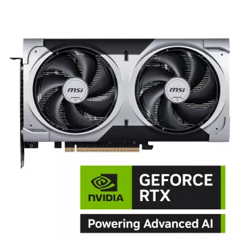 Näytönohjain MSI GeForce RTX 5060 Ti 16 GB GDDR7, PCIe 5.0, 128-bittinen, 2602 MHz Boost, 180 W, 2x tuuletin