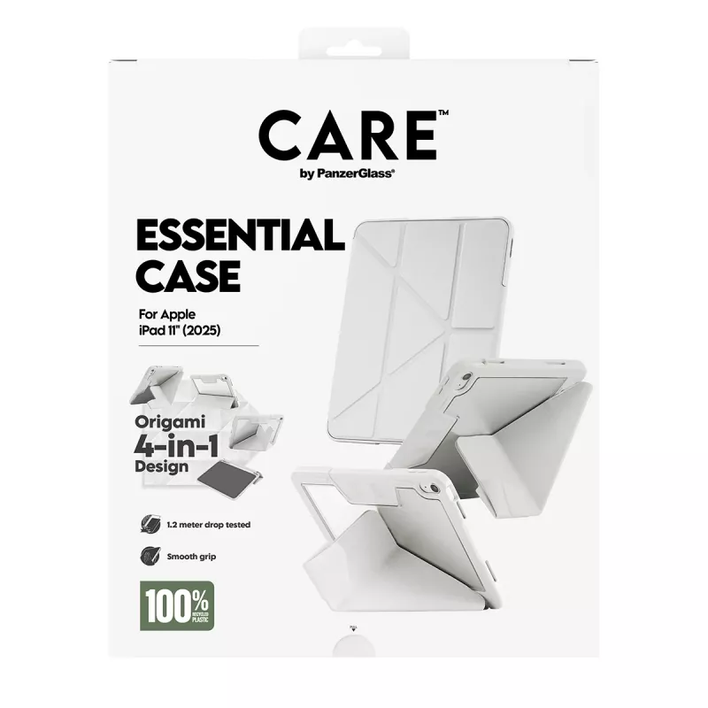 Suojakotelo PanzerGlass CARE Essential iPad 11 tuuman (2025–2026) vaaleanharmaa, malli CR43626