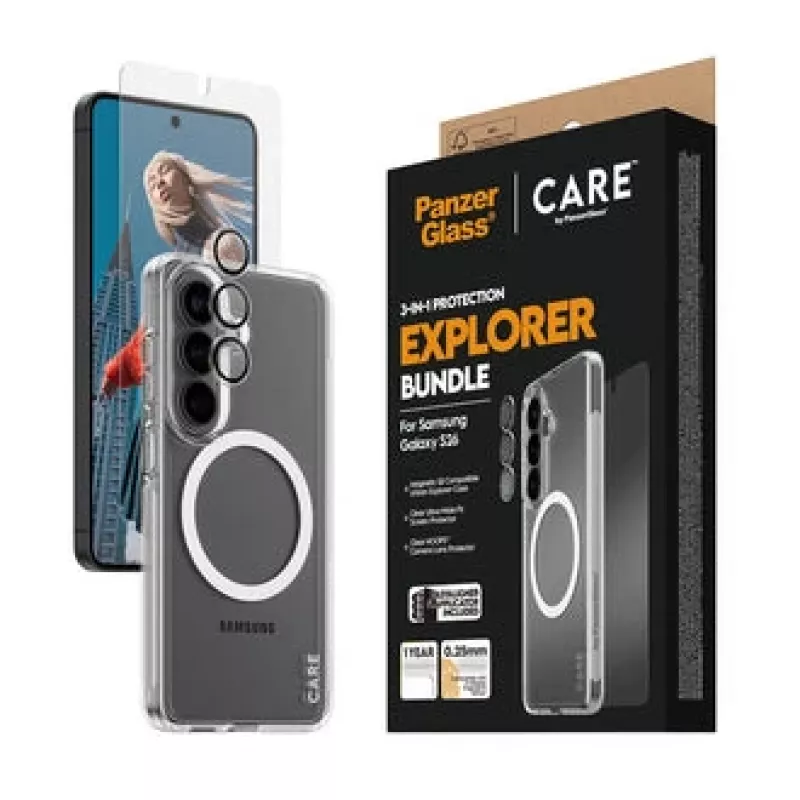PanzerGlass CARE 3-in-1 näytönsuoja Samsung Galaxy S (2026) – PanzerGlass