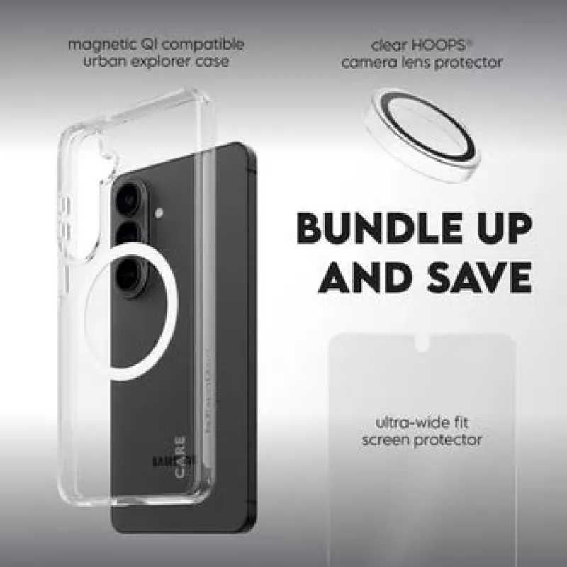 Näytönsuojus PanzerGlass CARE 3-in-1 Samsung Galaxy S Plus 2026 — PanzerGlass CARE -sarja