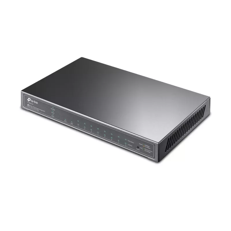 TP-Link JetStream 8-porttinen Gigabit Smart PoE+ -kytkin, jossa 2 SFP-paikkaa