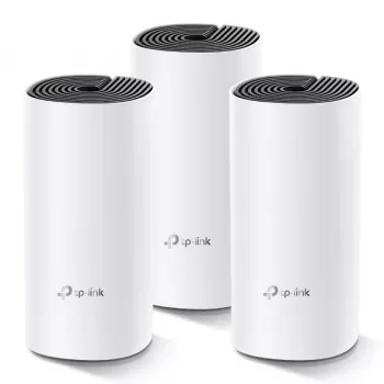 TP-Link AC1200 koko talon Mesh-Wi-Fi-järjestelmä (3 kpl:n pakkaus), valkoinen, sisäinen, Mesh-järjestelmä, käyttö, tila, Dualband (2,4 GHz / 5 GHz), Wi-Fi 5 (802.11ac)