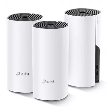 TP-Link AC1200 koko talon Mesh-Wi-Fi-järjestelmä (3 kpl:n pakkaus), valkoinen, sisäinen, Mesh-järjestelmä, käyttö, tila, Dualband (2,4 GHz / 5 GHz), Wi-Fi 5 (802.11ac)