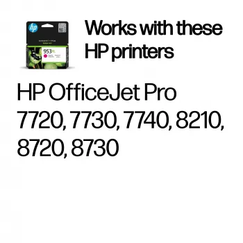 HP 953XL suuri kapasiteetti magenta alkuperäinen mustekasetti