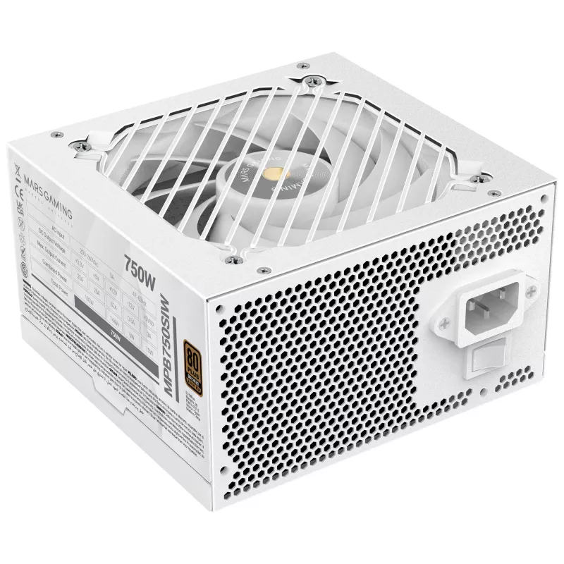 Mars Gaming MPB750SIW virtalähde 750 W 24-pin ATX ATX valkoinen