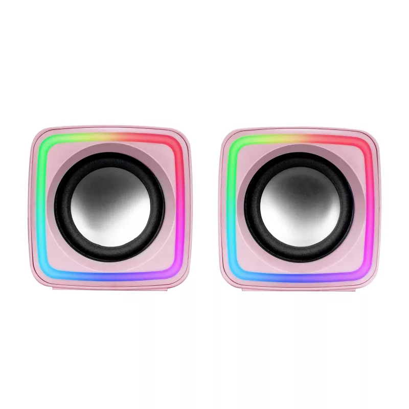 Mars Gaming MSCUBEP pinkki kompakti RGB-pelikaiutin 8W DSP-ääniprosessori