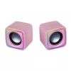 Mars Gaming MSCUBEP pinkki kompakti RGB-pelikaiutin 8W DSP-ääniprosessori