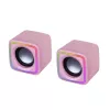 Mars Gaming MSCUBEP pinkki kompakti RGB-pelikaiutin 8W DSP-ääniprosessori
