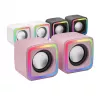 Mars Gaming MSCUBEP pinkki kompakti RGB-pelikaiutin 8W DSP-ääniprosessori
