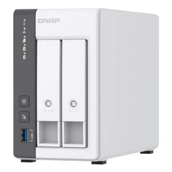 QNAP TS-216G NAS-tallennuspalvelin Tower Cortex-A55 4 GB HDD valkoinen