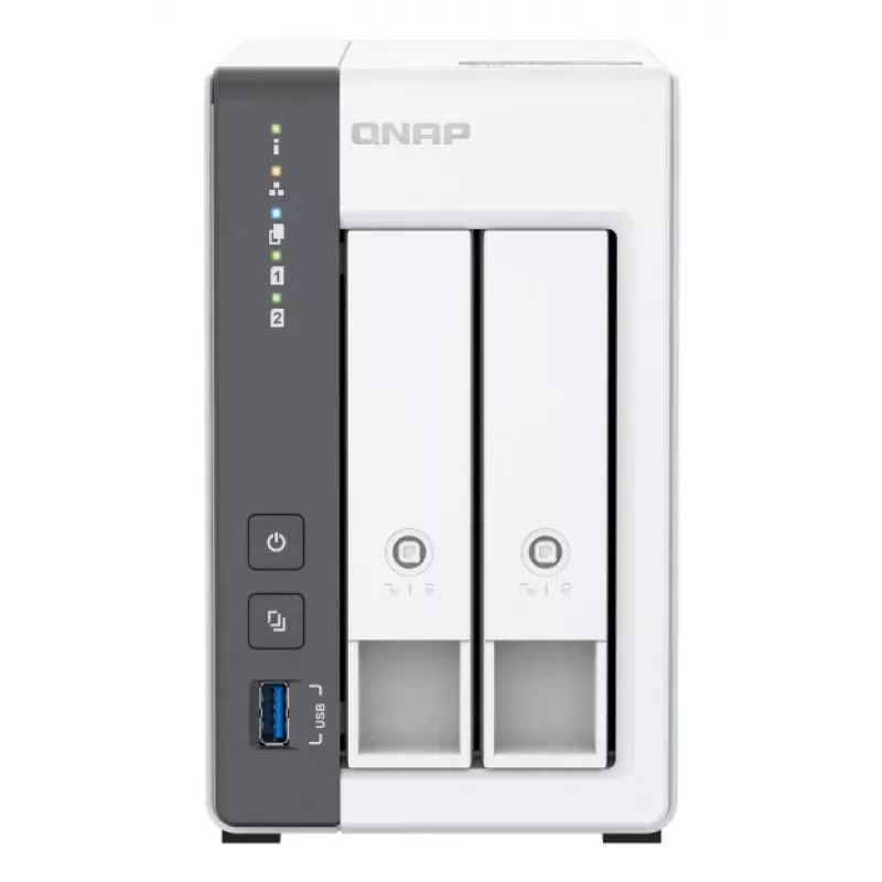 QNAP TS-216G NAS-tallennuspalvelin Tower Cortex-A55 4 GB HDD valkoinen