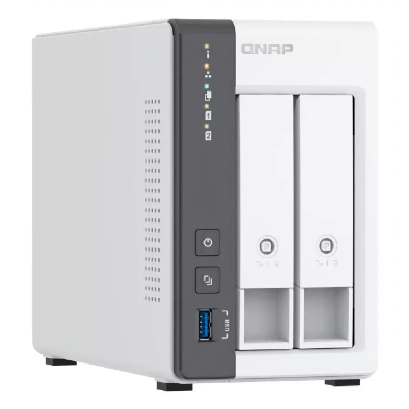 QNAP TS-216G NAS-tallennuspalvelin Tower Cortex-A55 4 GB HDD valkoinen