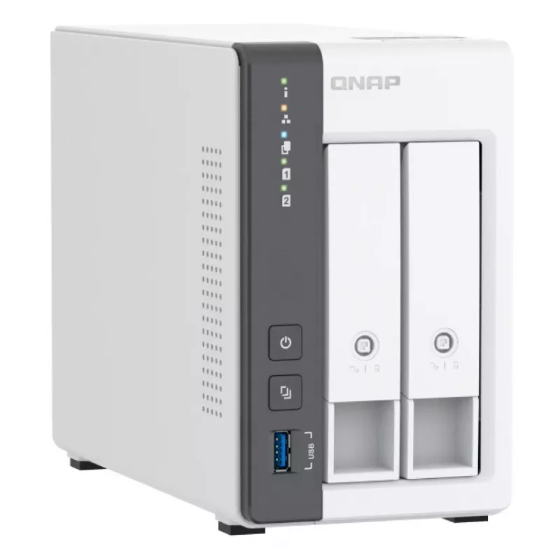 QNAP TS-216G NAS-tallennuspalvelin Tower Cortex-A55 4 GB HDD valkoinen
