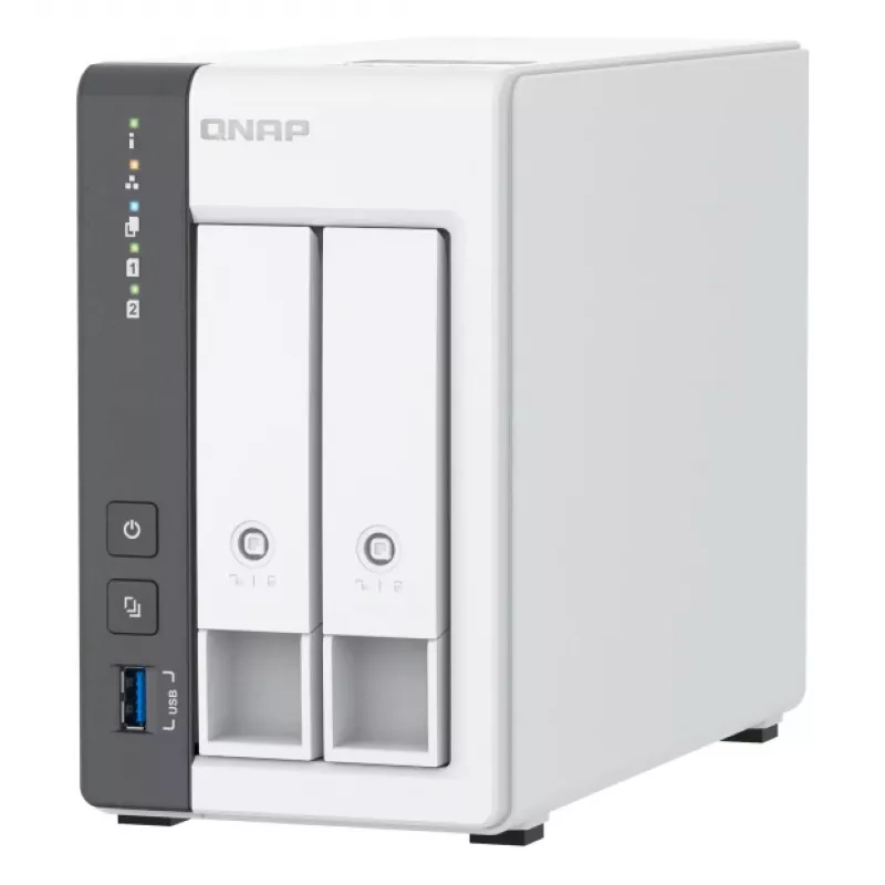 QNAP TS-216G NAS-tallennuspalvelin Tower Cortex-A55 4 GB HDD valkoinen
