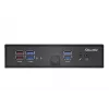 Shuttle XPC ohut barebone DS50U, Intel Celeron 7305, 2x LAN (1x 2.5Gbit, 1x 1Gbit), 1x COM, 1x HDMI, 1x DP, 1x VGA, tuuletinon, 24/7 jatkuva käyttö