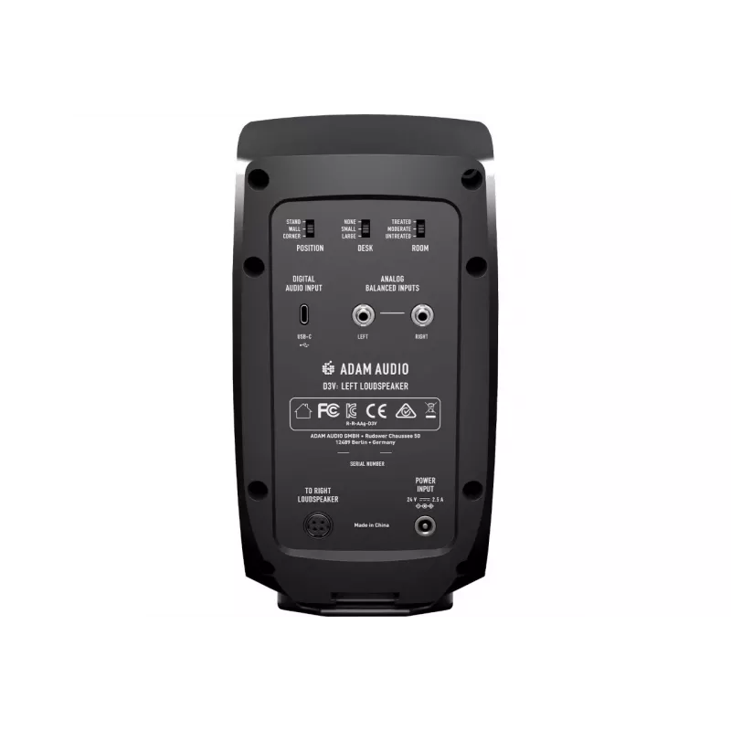 Adam Audio D3V musta - pari studiomonitoreja