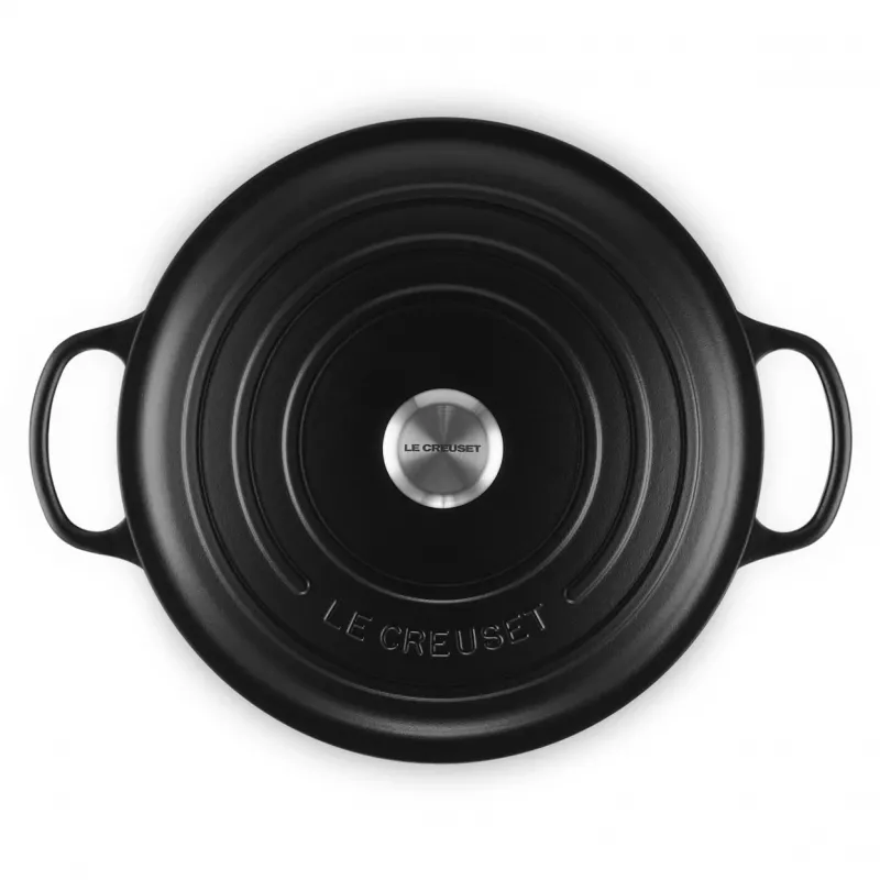 Le Creuset Signature pyöreä Dutch Oven 8,1 l musta 30 cm