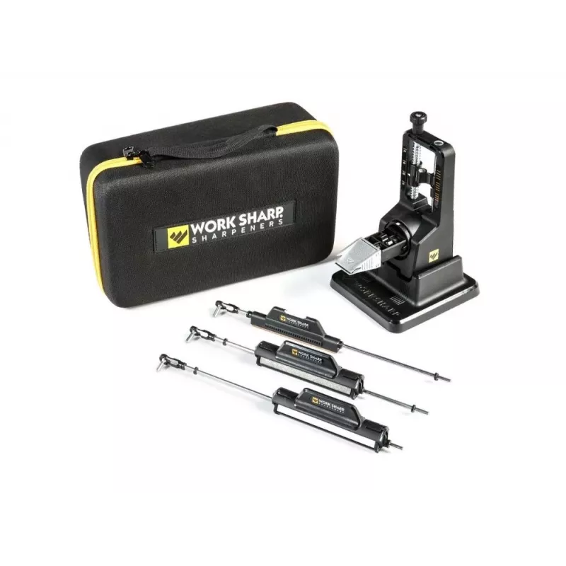 Vetoveitsenteroitin Work Sharp Precision Adjust Elite 09DX066 — säädettävä kulma, timanttikivet, nahkaviimeistely, nylonkotelo