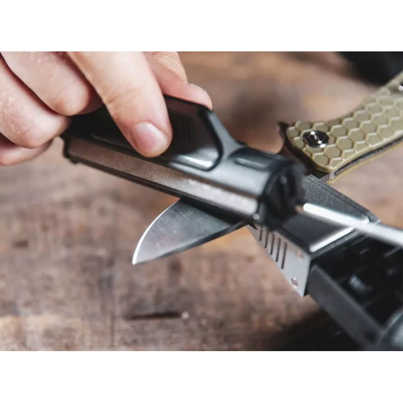 Vetoveitsenteroitin Work Sharp Precision Adjust Elite 09DX066 — säädettävä kulma, timanttikivet, nahkaviimeistely, nylonkotelo