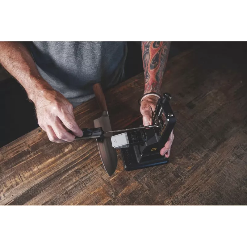 Vetoveitsenteroitin Work Sharp Precision Adjust Elite 09DX066 — säädettävä kulma, timanttikivet, nahkaviimeistely, nylonkotelo