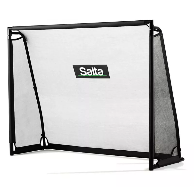 Vapaasti seisova jalkapallomaali Salta 5125 lapsille musta 220x80x170 cm