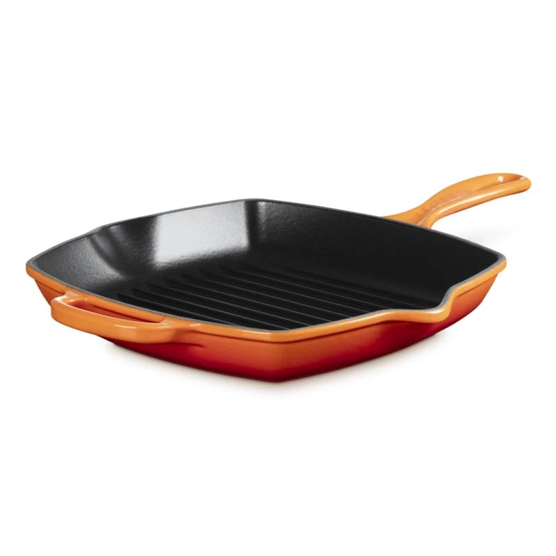 Le Creuset Signature neliömäinen grillipannu 26 cm uuninpunainen (20183260900422)