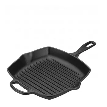 Le Creuset Signature neliömäinen grillipannu 26 cm satiinimusta (20183260000422)