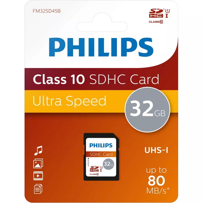 Philips 32 GB UHS-I FM32SD45B/10 flash-muisti
