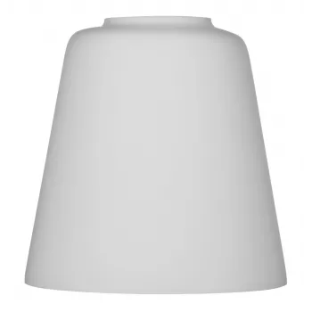 ActiveJet EMILY lasinen lampunvarjostin, valkoinen — halkaisija 12 cm, kaula 40 mm, korkeus 120 mm